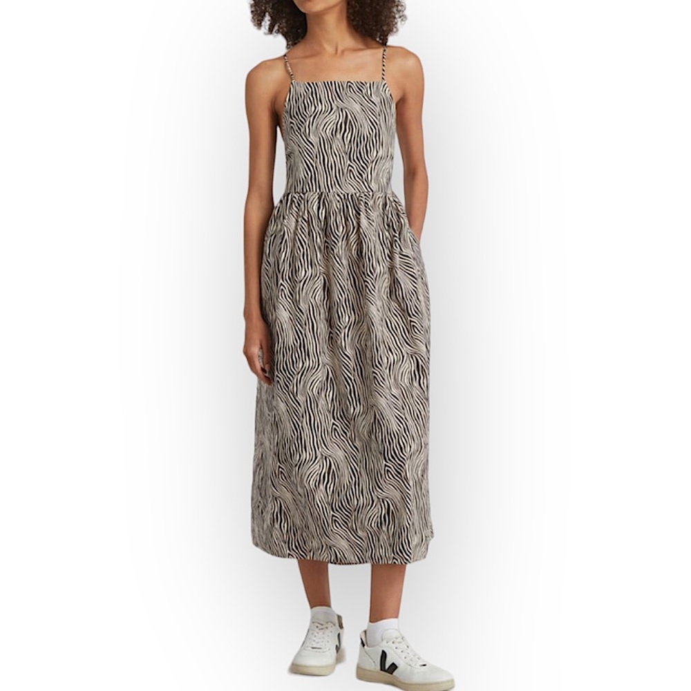 NWOT Levi’s Amalijia Zebra Print Midi Dress - Picture 2 of 16